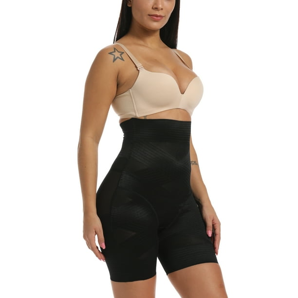 SLIMBELLE Shaper High Waist Tummy Control Panties for Women Shorts Seamless Thigh Slimmer Slip Shorts Butt Lifter Shapewear